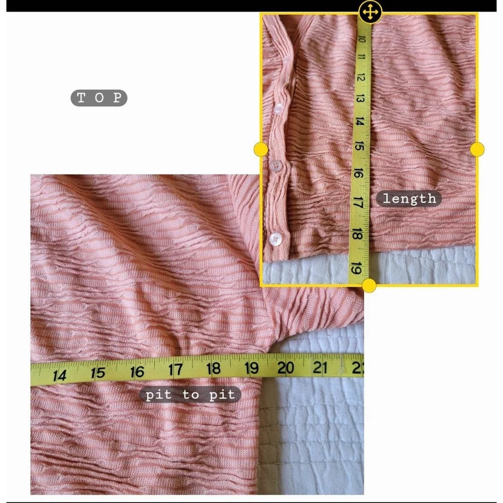 Walter Baker Matching Set Pink Textured Knit One Shoulder Dress Cardigan Medium